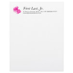 Type Writing Machine - Magenta Writer typewriter Custom Letterhead
