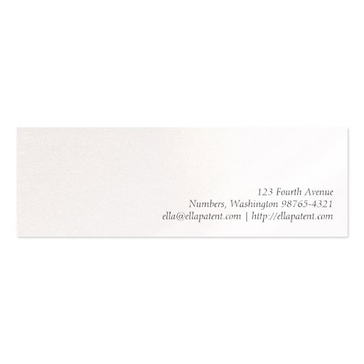 Type Writing Machine Patent Illustration Business Card Template (back side)