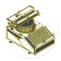Type Writing Machine Patent Illustration stickers by TerryBain Type Writing Machine Patent Illustration stickers