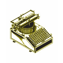 Type Writing Machine Patent Illustration t-shirts