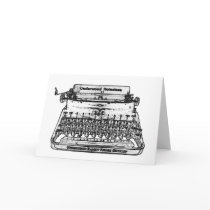 TYPEWRITER art  card