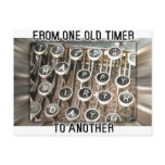 Typewriter Birthday Greeting postcards