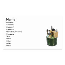 Typewriter Books Desk Disks business cards