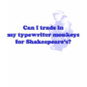typewriter monkeys t-shirts
