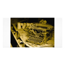 typewriter photo card photo cards