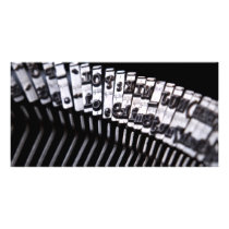 Typewriter Custom Photo Card
