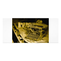 typewriter rack cards rack cards