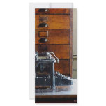 Typewriter Rack Card Design