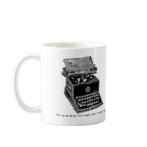 Typewriter, The Quick Brown Fox... mugs