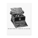 Typewriter, The Quick Brown Fox... postcards