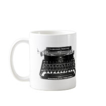 Typewriter Write here,Write now. Writer cup Coffee Mugs