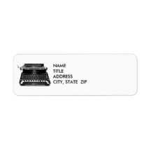 Typewriter  Writer Author Novelist Address Labels