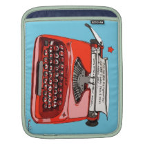 Typewriters Retro Style Rickshaw Sleeve Ipad Sleeves