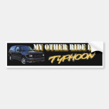 Typhoon Bumper Sticker