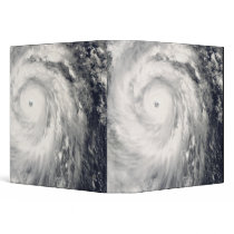 Typhoon Jangmi off Taiwan and the Philippines 3 Ring Binder
