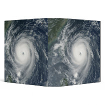 Typhoon Longwang  approaching Taiwan Vinyl Binder