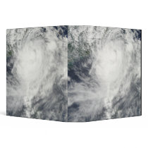 Typhoon Morakot over Taiwan 3 Ring Binder