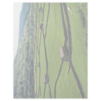 Typical barns and walls, Britain Europe Customized Letterhead