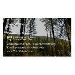 Typical hillside with lot of tall trees business card template