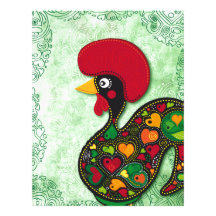 Typical Rooster of Barcelos Custom Letterhead