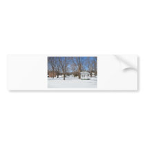 Typical Vermont Town In Winter Bumper Stickers