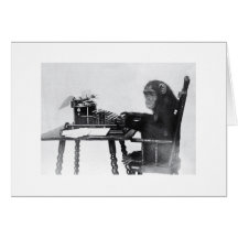 Typing Monkey Card