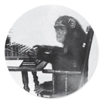 Typing Monkey stickers