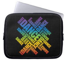 Typographic Dance (spectrum) Computer Sleeve