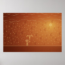 Typographic Rain 2 Posters