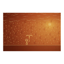 Typographic Rain 2 posters