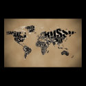Typographic World Map