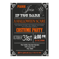 Typography Halloween Party Invitation