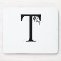 Typography mousepads