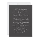 Typography Wedding Invitation