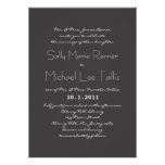 Typography Wedding Invitation