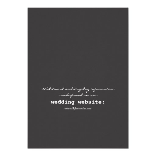 Typography Wedding Invitation