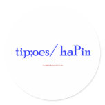 Typos Happen (tipo;es/ haPin Round Stickers