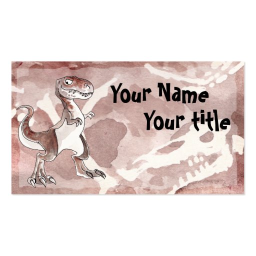 Tyrannosaurus Rex Business Card (front side)
