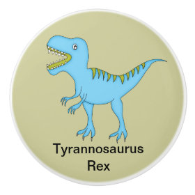 Tyrannosaurus Rex Dinosaur Ceramic Knob
