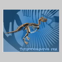 Tyrannosaurus rex postcard postcards