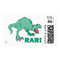 Tyrannosaurus Rex Rar! postage