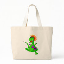 Tyrannosaurus Rex Rock Star Bag by bizarrecartoons Tyrannosaurus Rex Rock Star Bag
