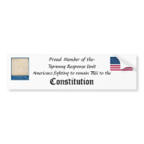 Tyranny Response Unit Bumper Stickers