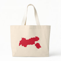 Tyrol map Austria Canvas Bag