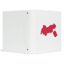 Tyrol map Austria 3 Ring Binders