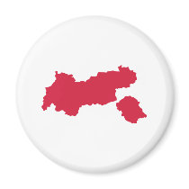 Tyrol map Austria Fridge Magnets