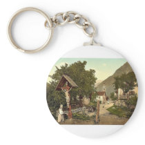 Tyrol Village ("Village with crucifix"), Tyrol, Au Keychains