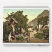 Tyrol Village ("Village with crucifix"), Tyrol, Au Mousepads