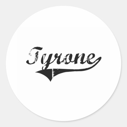 Tyrone Classic Style Name Sticker