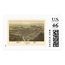 Tyrone, PA Panoramic Map - 1895 Stamp
